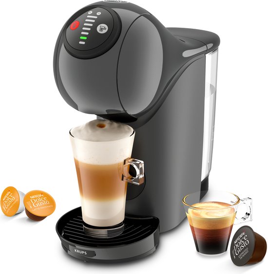Krups NESCAFÉ Dolce Gusto Genio S KP243B - Koffiecupmachine - Antraciet - Automatische Stop - Eenvoudig Personaliseren - Met XL-functie - Voor Dolce Gusto Cups(Antraciet)