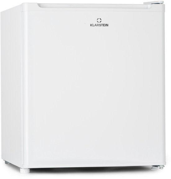 Klarstein Mini Vriezer, klein Stil, Vrijstaande Vriezer, 33 L Kleine Vriezer, Diepvries met IJsblokjesvorm IJsschraper, Energiezuinige Vriezers, Compacte Vriezer - Vrieskast Diepvrieskast - voor Keuken - 4-Sterren - Freezer(Wit)