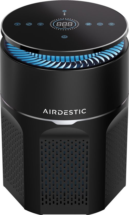 Airdestic Airwave Luchtreiniger - Air Purifier - Hepa 13 Filter – CADR 275 m³/h - Luchtreinigers – Luchtfilter – Effectief Tegen Huisstofmijt, Stof, Hooikoorts En Meer – App
