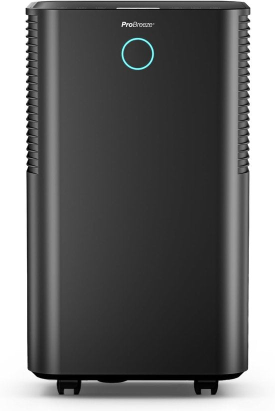 Pro Breeze 12 L/Dag Luchtontvochtiger – 24-Uurs Timer, Wasdroogstand – 2L Watertank en Doorlopende Afvoer – Dehumidifier Vocht en Schimmel Verwijderen - Zwart(Zwart)