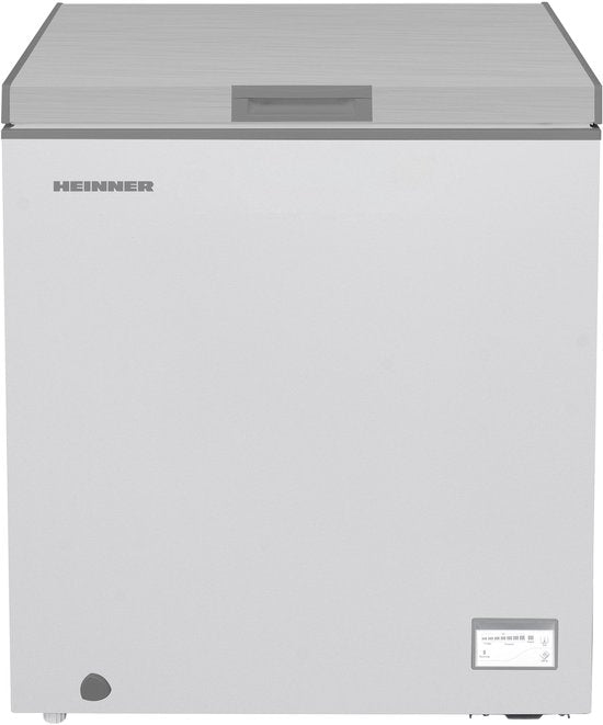 Heinner HCF-HM145CSE++ Vrieskist – 142 L – Convertible (Vriezer/Koelkast) – Snelvriesfunctie – Waterbestendig Display – Zilver – 5 Jaar Garantie(Zilver)