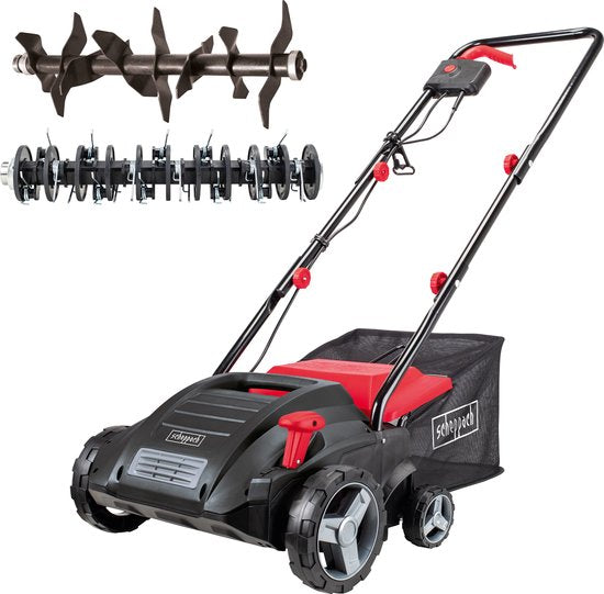 Scheppach Elektrische Verticuteermachine Beluchter SC32 - 1500W - 32cm werkbreedte en tot 12mm werkdiepte - voor gazons tot 500m²
