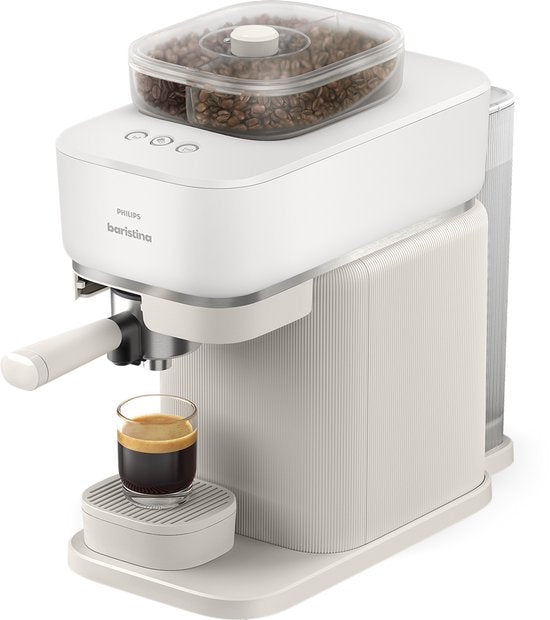 Philips Baristina met Bean swap - BAR320/00 - Espressomachine - Pistonmachine - Wit(Wit)