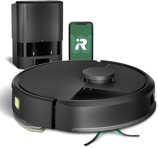 iRobot Roomba® 105 Combo + AutoEmpty Dock - Robotstofzuiger met Dweilfunctie - Zwart (Y3510)(iRobot Roomba® 105 Combo + AutoEmpty Dock)