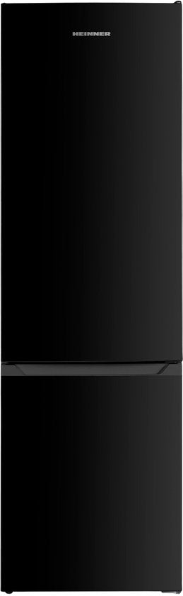 Heinner HC-HM262BKE++ Koel-vriescombinatie Zwart 262 L – Vrijstaand – Instelbare Thermostaat – LED-verlichting met Deuralarm – Omkeerbare Deur – 5 Jaar Garantie(Zwart)