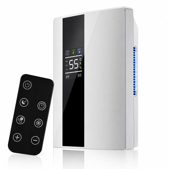Innovastore 2-1 Luchtontvochtiger Luchtreiniger - Luchtontvochtiger - HEPA-Luchtreiniger - Stille vochtvreter - Draagbaar - Wit