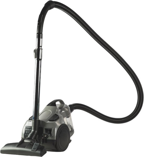 Qonos QONOS Q1066885 Power Compact Stofzuiger Zonder Zak – Sterke Zuigkracht – Cyclone Design – HEPA-filter – 2L Stofreservoir – Inclusief Kierenzuiger – Lichtgewicht