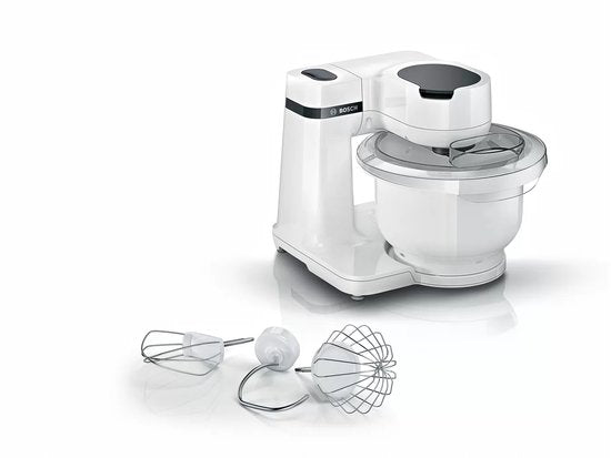 Bosch MUM Serie 2 MUMS2AW00 - Keukenmachine - Wit(Wit/Kloppers/garde, Kneedhaak)