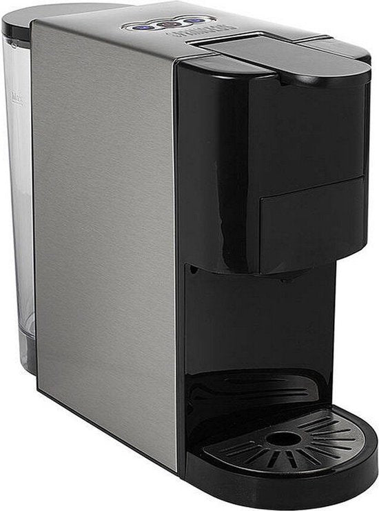 Princess 249450 Multi Capsule Filter-koffiezetapparaat - Staal 4-in-1 - Geschikt voor meerdere koffiesoorten(Zwart , Grijs)