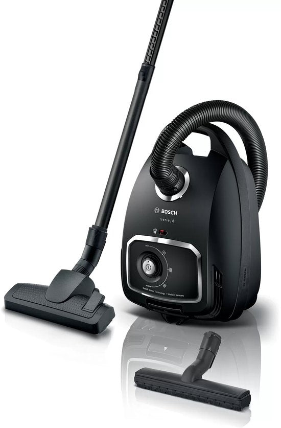 Bosch BGB6X320 Serie 6 - Stofzuiger met zak - 12mtr bereik - HEPA - Zwart(Zwart - Geschikt voor parket)