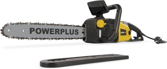 Powerplus Elektrische Kettingzaag POWXG1009 - Elektrische snoeizaag van 2400 W, zaagblad van 40 cm, automatische kettingsmering, tuingereedschap