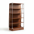 Houten boekenrek met metalen frame afmetingen 80 x 30 x 180cm