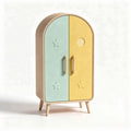 Moderne kast van hout met twee kleuren en sterrenontwerp 50 x 30 x 80cm