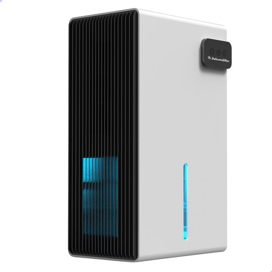 AG240 Luchtontvochtiger Slaapkamer - Wit- luchtontvochtiger en luchtreiniger - Dehumidifier - luchtontvochtigers - Grote watertank 2.5L capaciteit, 800ml/D ontvochtiging, 10-35m2 -energiezuinig, verlichting 7 kleuren - Voor huis, badkamer  kelder(Creme)