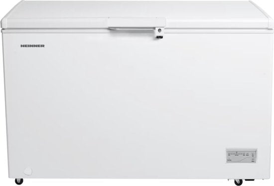 Heinner HCF-HM371CE++ Vrieskist – 371 L – Snelvriesfunctie – Waterbestendig Display – LED-verlichting – Met Wieltjes – Wit – 5 Jaar Garantie