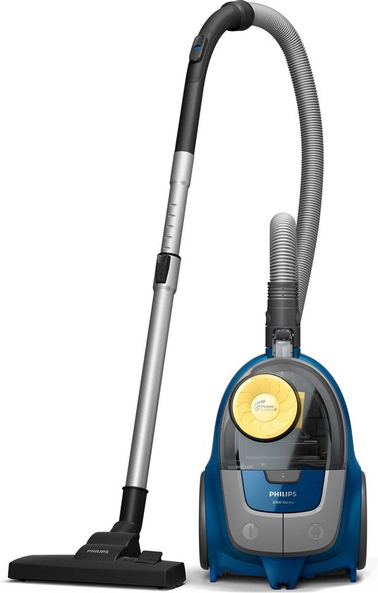 Philips 2000 series XB2125/09 - Stofzuiger zonder zak - Donkerblauw(Donkerblauw， Geel)