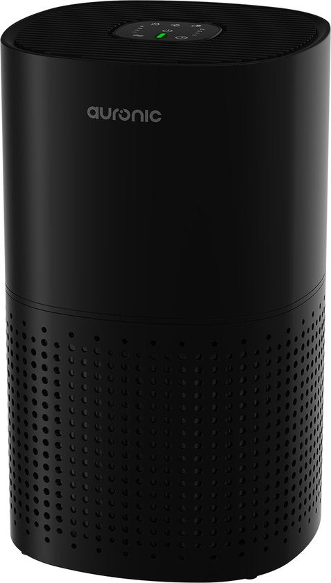 Auronic Luchtreiniger Fresh met HEPA 13 Filter, Ionisator en Koolstoffilter - Ruimtes tot 45m² - CADR-waarde van 225m³/u - Air Purifier - Zwart(Zwart/225)
